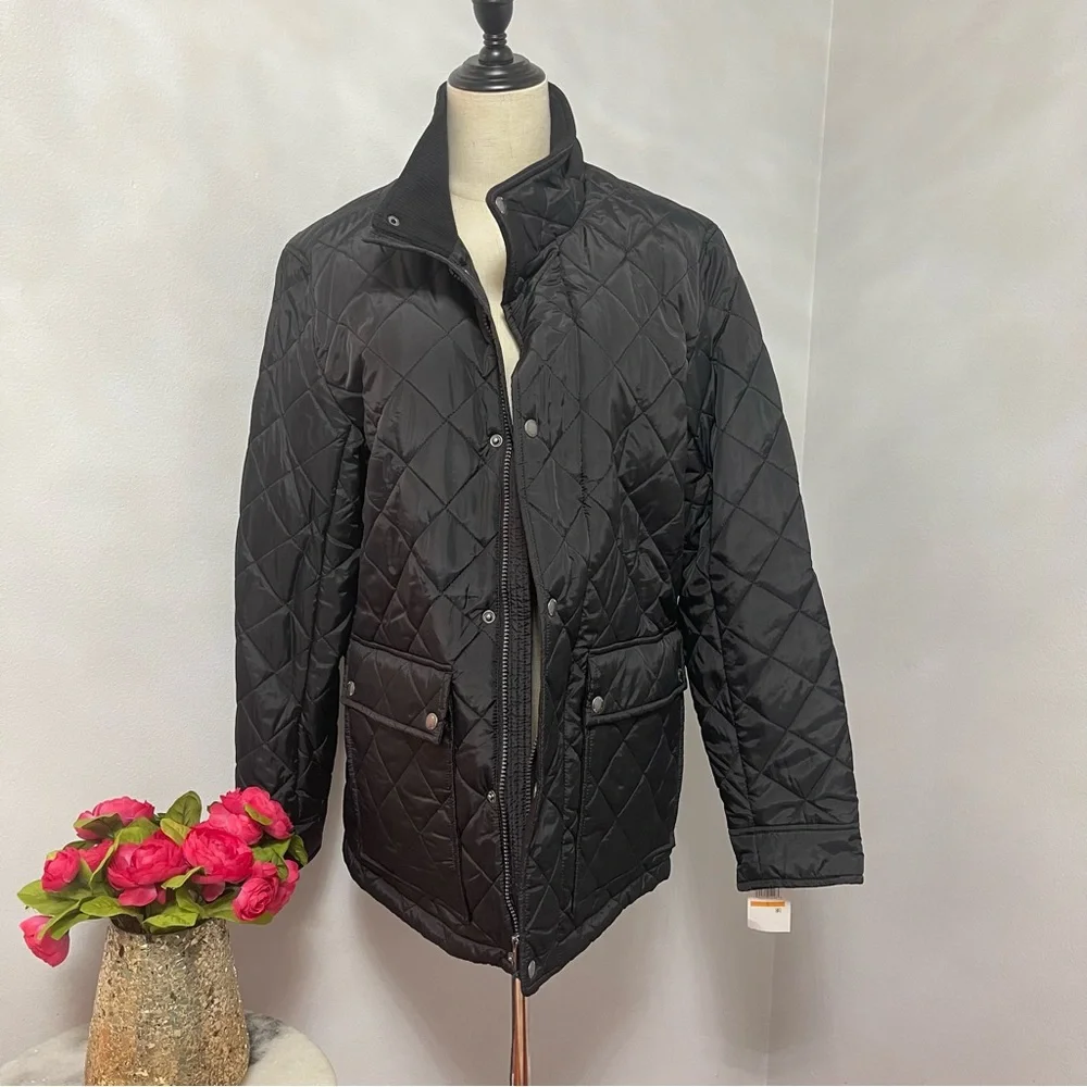 Cole Han Signature Mens Diamond Quilted Jacket- In Black Color- New Tag- Reemoly - Picture 15 of 15